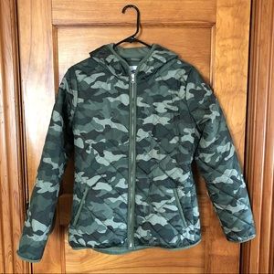 OLD NAVY CAMO QUILTED JACKET
